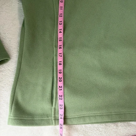 Brooks Brothers 346 Sage Green Fleece 1/4 Zip Pullover L - Picture 10 of 11